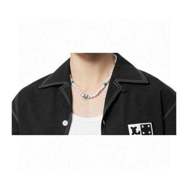 Thick gold-plated letter with high quality beads Necklace.JW01 - Image 3