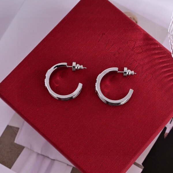 C shaped small earrings gold-plated.JW01 - Image 4