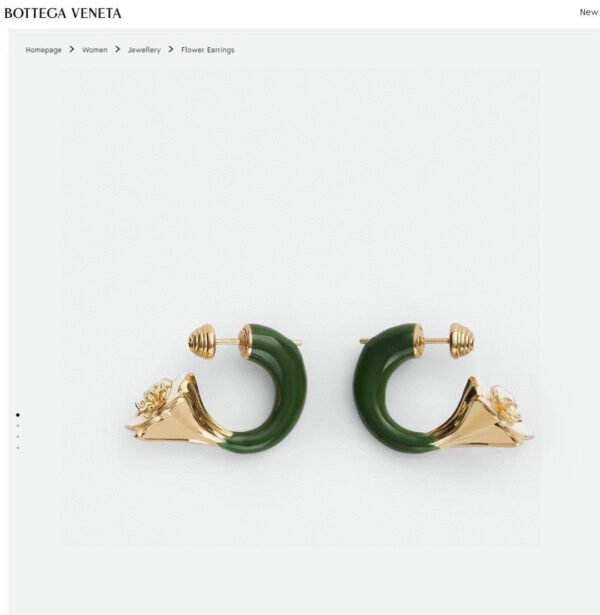 Traditional look flower earrings. JW01 - Image 3