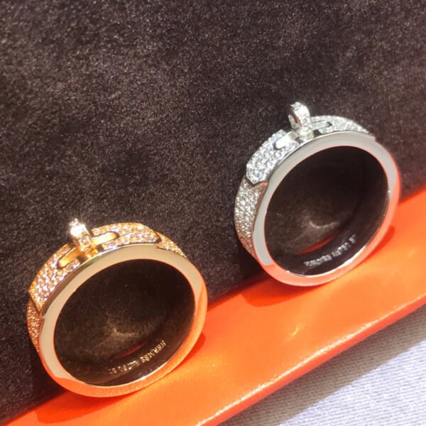 18K Gold plated Swarovski diamonds Ring.JW01 - Image 5