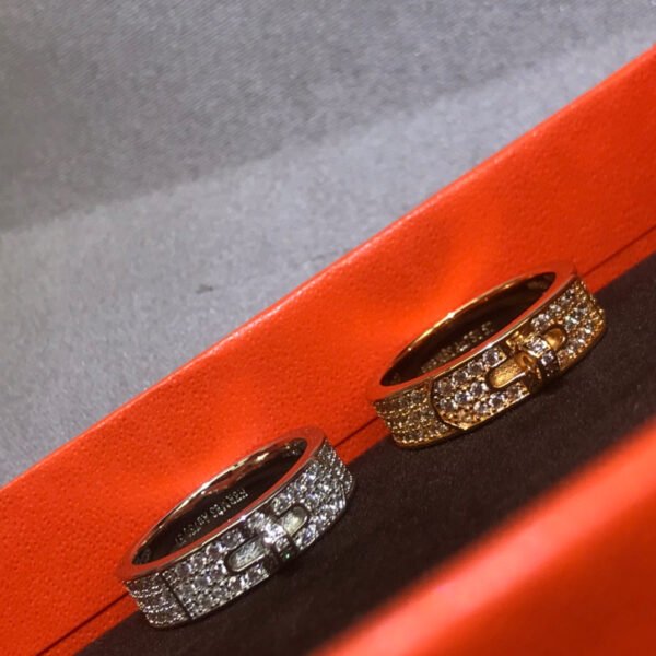 18K Gold plated Swarovski diamonds Ring.JW01 - Image 6