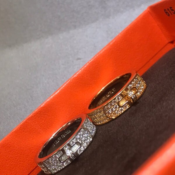 18K Gold plated Swarovski diamonds Ring.JW01 - Image 9