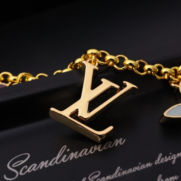 M01413  Monogram gold Metal Bag Charm Chain .JW01 - Image 8