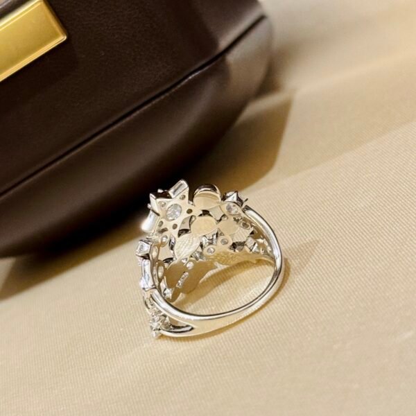 Medieval style Star ring 925 silver electroplated with thick gold .JW01 - Image 8