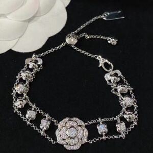Diamond Camellia Bracelet Series 925 silver.JW01