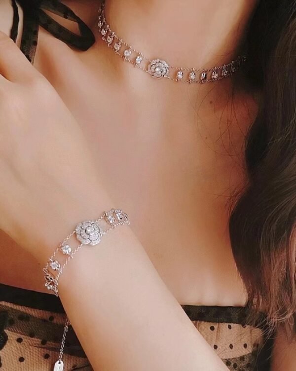 Diamond Camellia Bracelet Series 925 silver.JW01 - Image 7