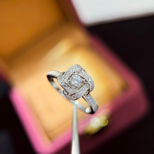 Windmill geometric flower Ring 925 sterling silver electroplated thick Gold .JW01 - Image 7