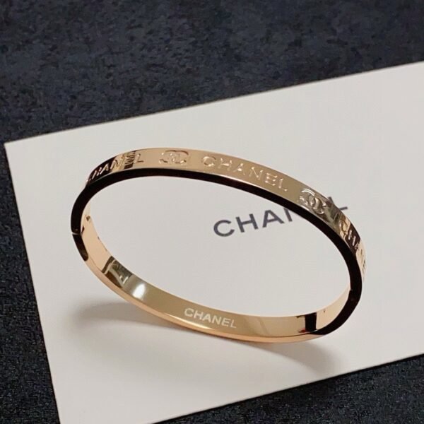 Engraved Letter Bracelet high-end stainless steel material Silver/Gold/Rose gold .JW01 - Image 5