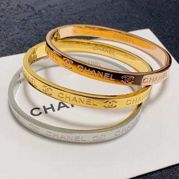 Engraved Letter Bracelet high-end stainless steel material Silver/Gold/Rose gold .JW01 - Image 7
