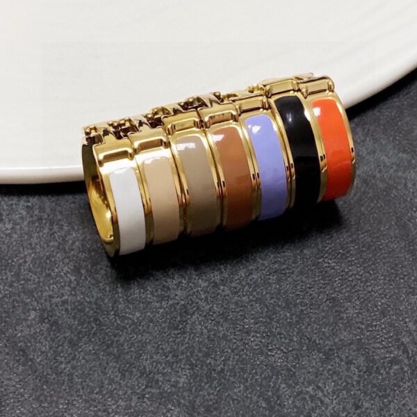 18K gold-plated with color, fine steel Ring .JW01 - Image 4