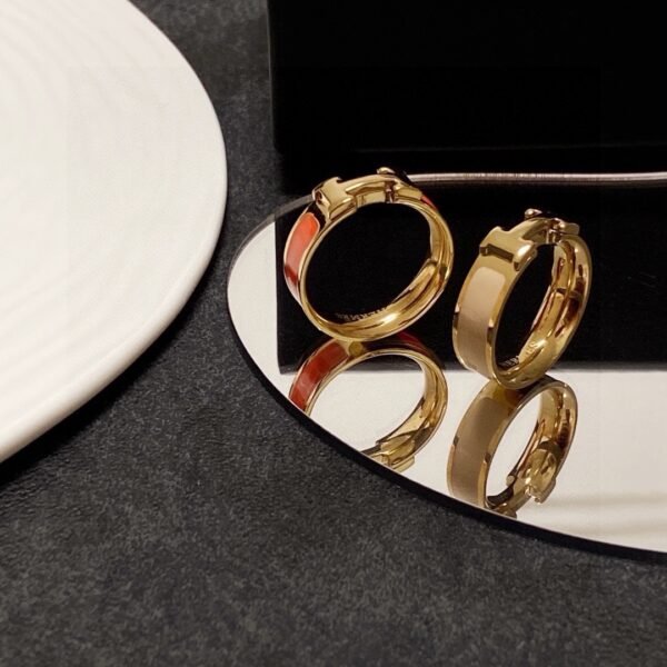 18K gold-plated with color, fine steel Ring .JW01 - Image 8