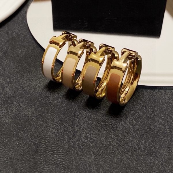 18K gold-plated with color, fine steel Ring .JW01 - Image 9
