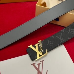 40mm Golden letter buckle custom-made canvas fabric imported calfskin .