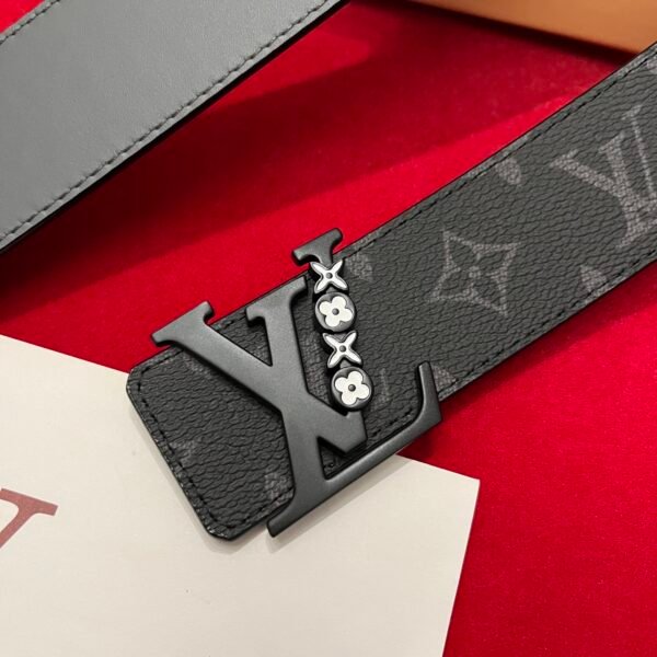 40mm Black letter buckle custom-made canvas fabric imported calfskin . - Image 2