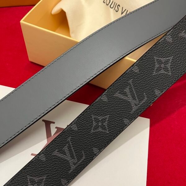 40mm Black letter buckle custom-made canvas fabric imported calfskin . - Image 3