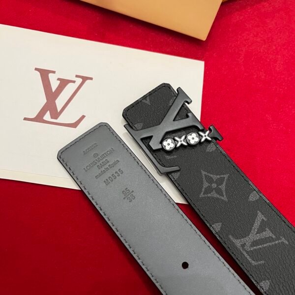 40mm Black letter buckle custom-made canvas fabric imported calfskin . - Image 4