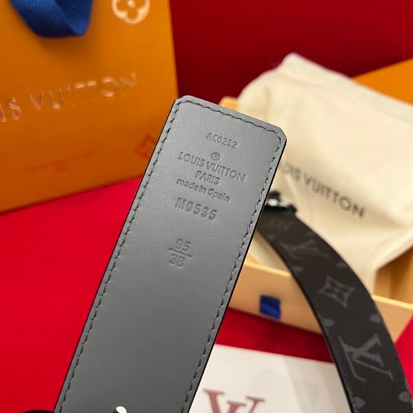 40mm Black letter buckle custom-made canvas fabric imported calfskin . - Image 5