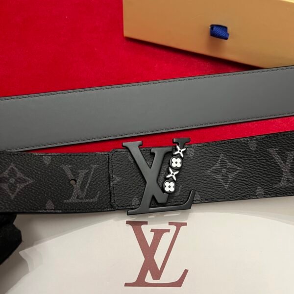 40mm Black letter buckle custom-made canvas fabric imported calfskin . - Image 7