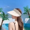 Sun protection empty top straw Hat.