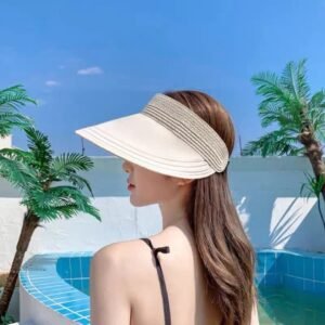 Sun protection empty top straw Hat.