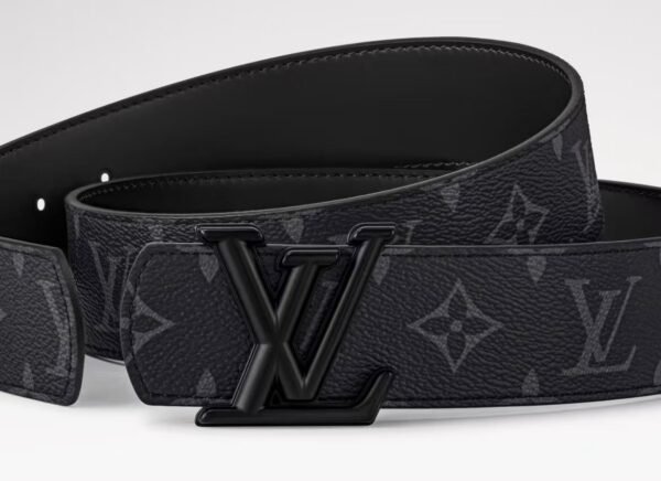 Double-sided canvas fabric with Calfskin metal buckle 4cm Belt.