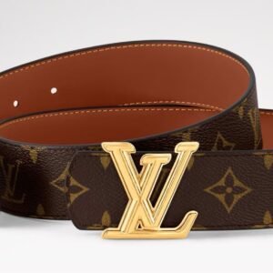 Double-sided Canvas fabric with calfskin Gold-plated buckle 4cm Belt.
