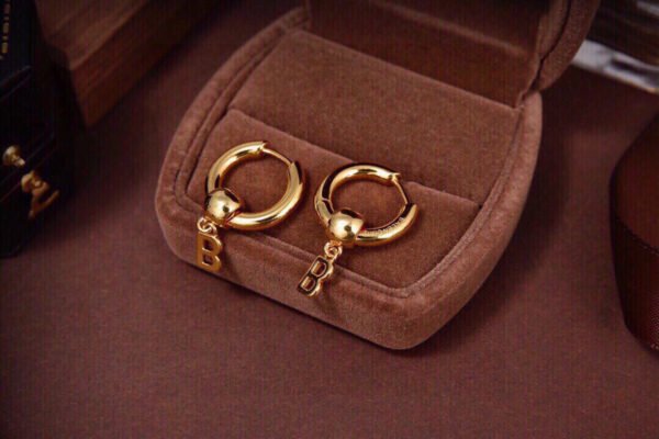 18K gold electroplated consistent brass material earrings .JW01 - Image 2