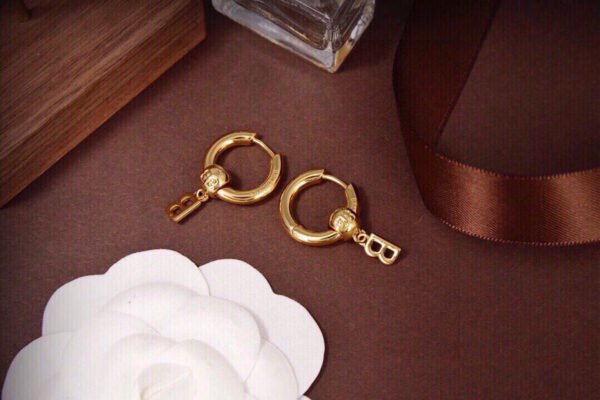 18K gold electroplated consistent brass material earrings .JW01 - Image 3