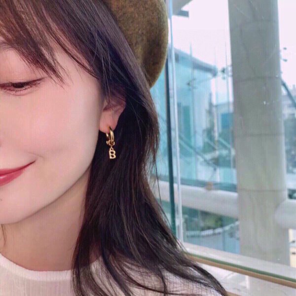 18K gold electroplated consistent brass material earrings .JW01 - Image 7