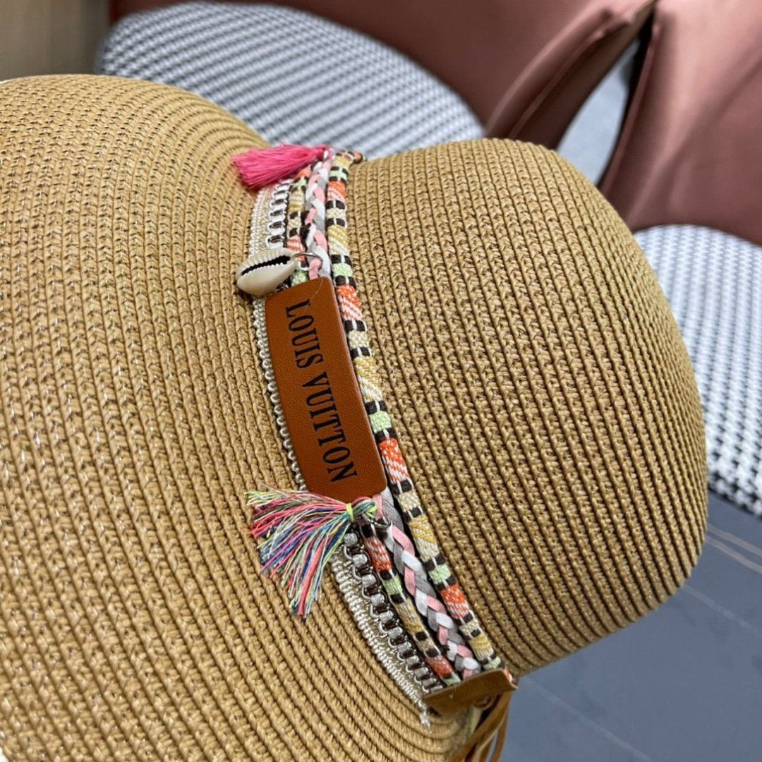 New premium quality Beach style sunshade straw hat . - Image 6