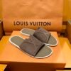 Open mould Portofino beach slippers made of imported soft grain cowhide print .