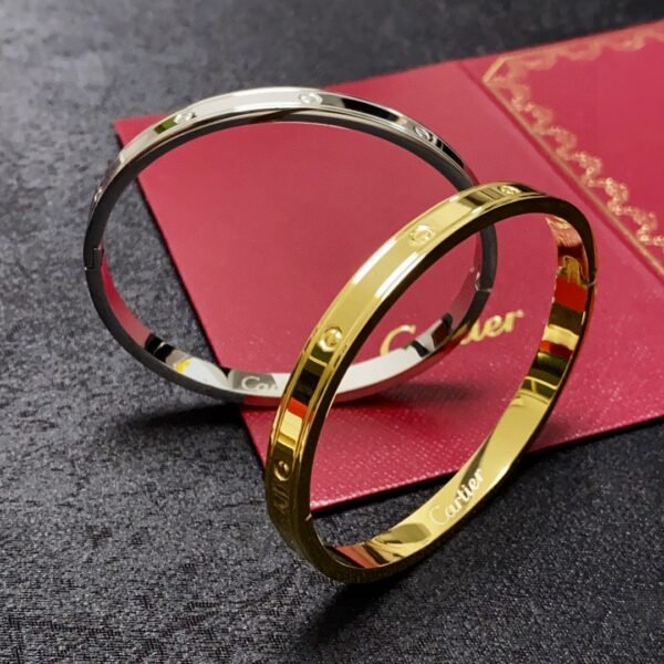 Imported Seiko colour preservation 18k gold-plated LθVE Bracelet. - Image 6