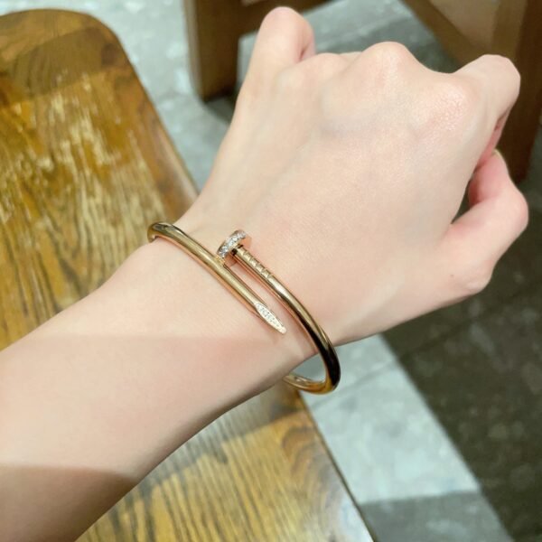Micro diamond High-Quality thick imported Seiko colour preservation 18k Rose gold 360 degree logo engraving. - Image 4