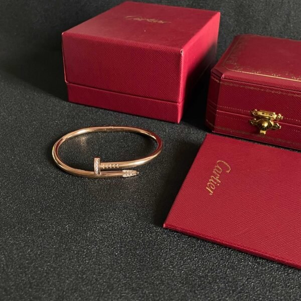 Micro diamond High-Quality thick imported Seiko colour preservation 18k Rose gold 360 degree logo engraving. - Image 7