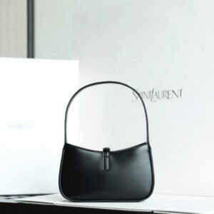 Alternative view of Genuine SMOOTH LEATHER "LE 5 À 7" MINI Suede lining Light bronze brass hardware