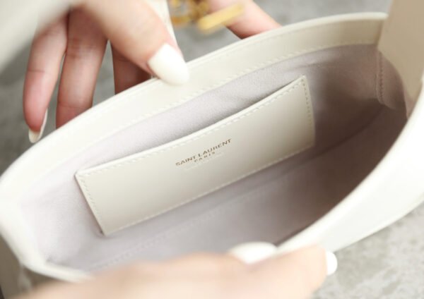 LE 5 À 7 MINI Suede lining with Light antique bronze brass hardware. - Image 7