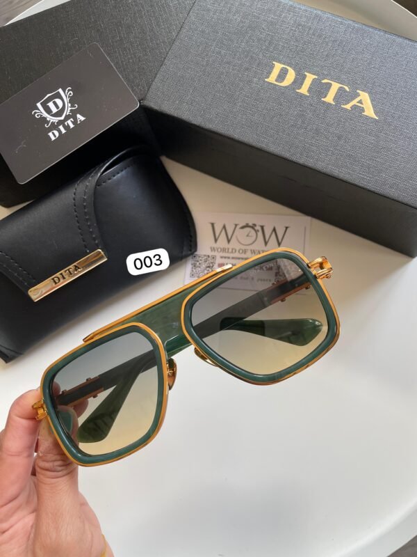 LXN-EVO Green UV Protected Square Unisex Sunglasses Limited edition in titanium frame.