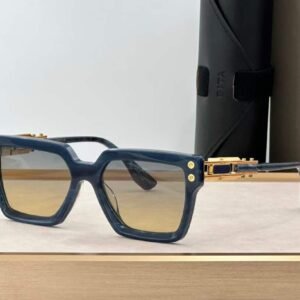 Alternative view of New Vintage Blue Sunglasses Imported Acetate Frame UV400 Polarized Lens High Quality with Antireflection coating.
