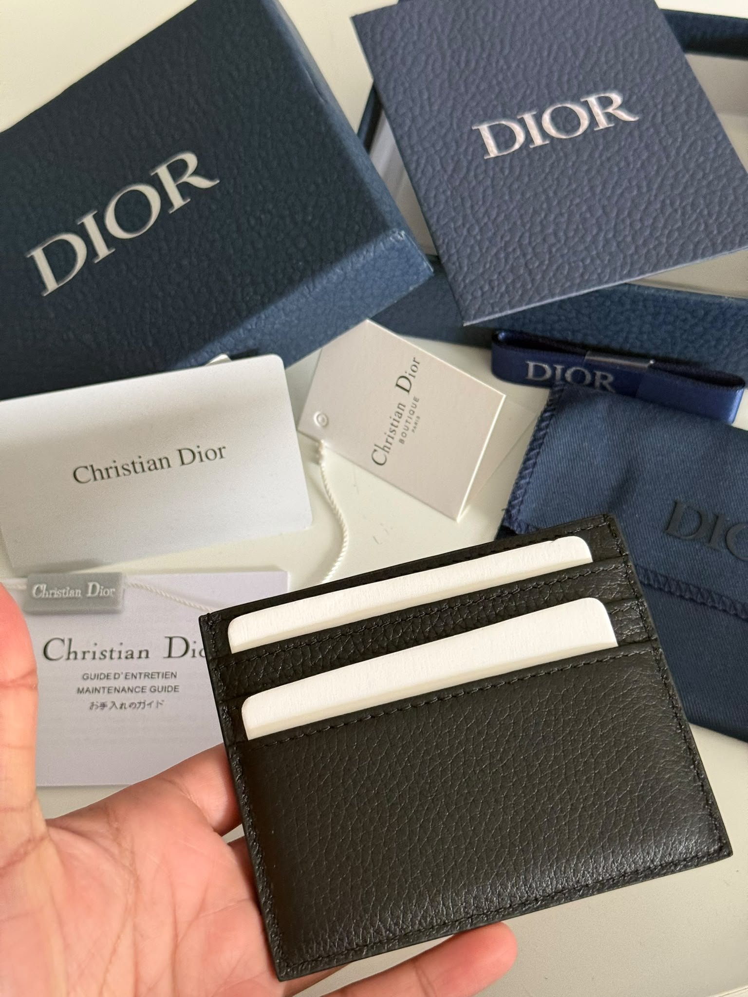 Icon Card Holder Black grained calfskin. - Image 2