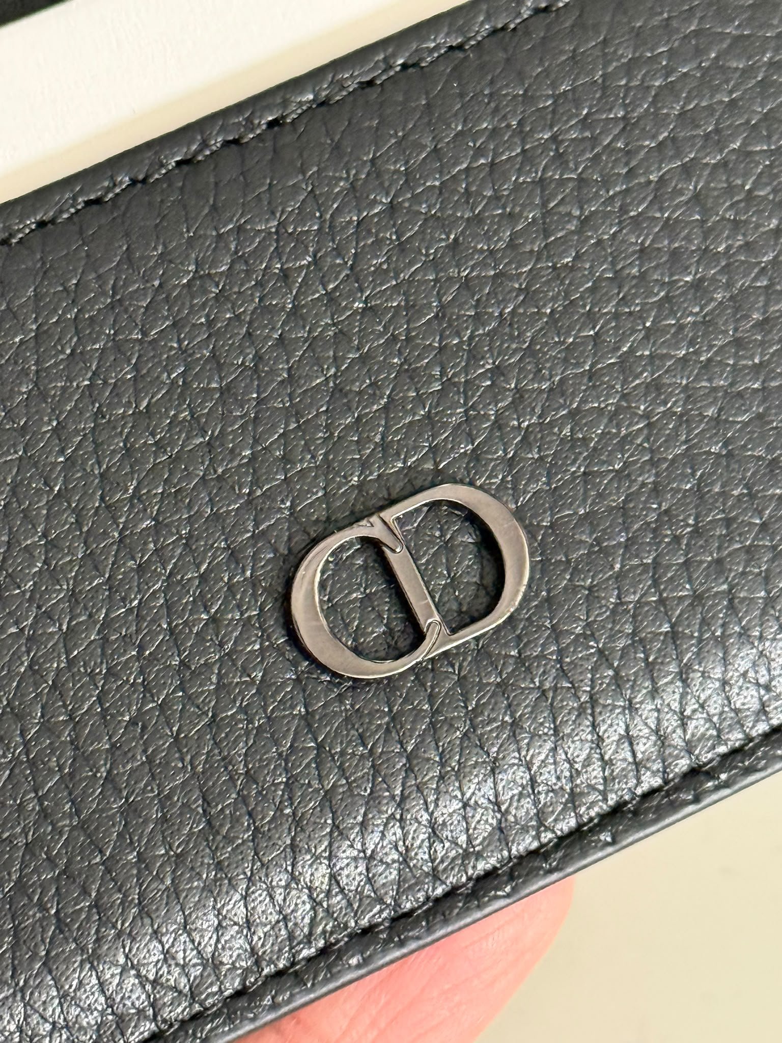 Icon Card Holder Black grained calfskin. - Image 3