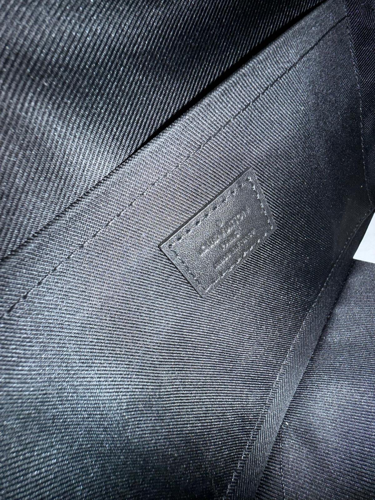 S Lock Messenger crafted in supple black Taurillon leather and embossed with Monogram pattern. - Image 11