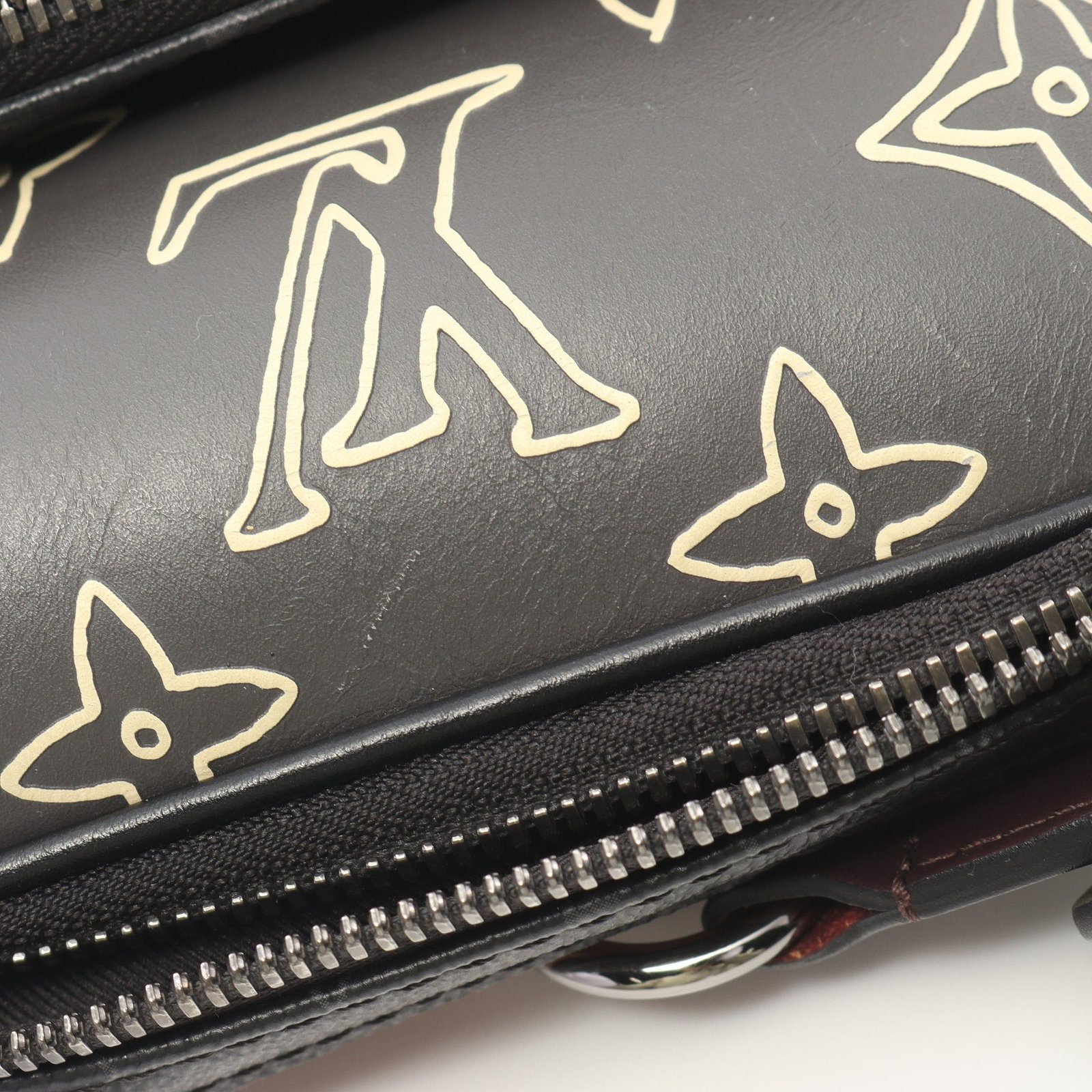 Premium quality Black Sling Bag Monogram Eclipse Body cowhide-Leather. - Image 7