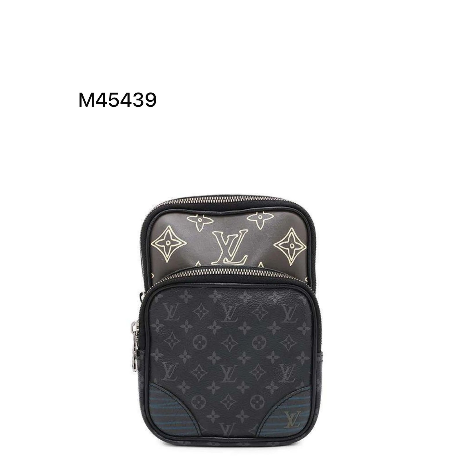 Premium quality Black Sling Bag Monogram Eclipse Body cowhide-Leather.