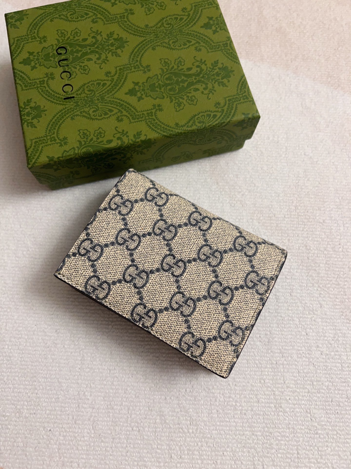 Italian calfskin High quality Golden Hardware Beige and black Wallet. - Image 2