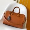 Tan brown Speedy 30 Basic and elegant travel bag made of cowhide leather.