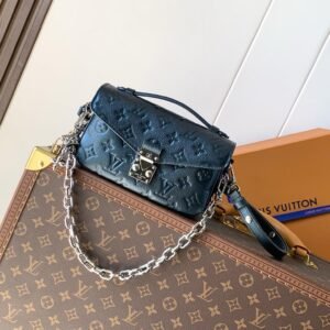 M46595 East-West edition Pochette Métis Handbag Silver Hardware.