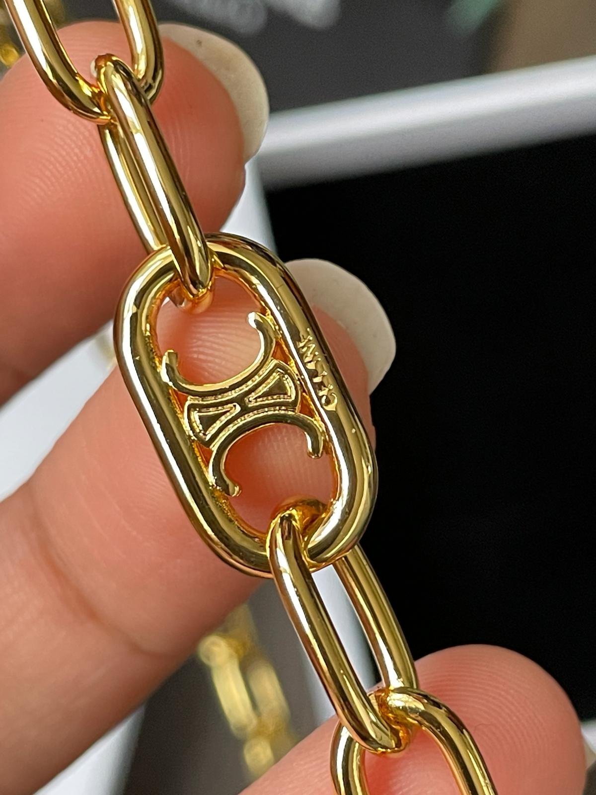 18K gold plated High grade Brass adjustable Necklace. - Image 4