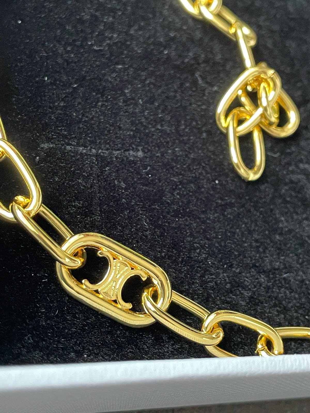 18K gold plated High grade Brass adjustable Necklace. - Image 3