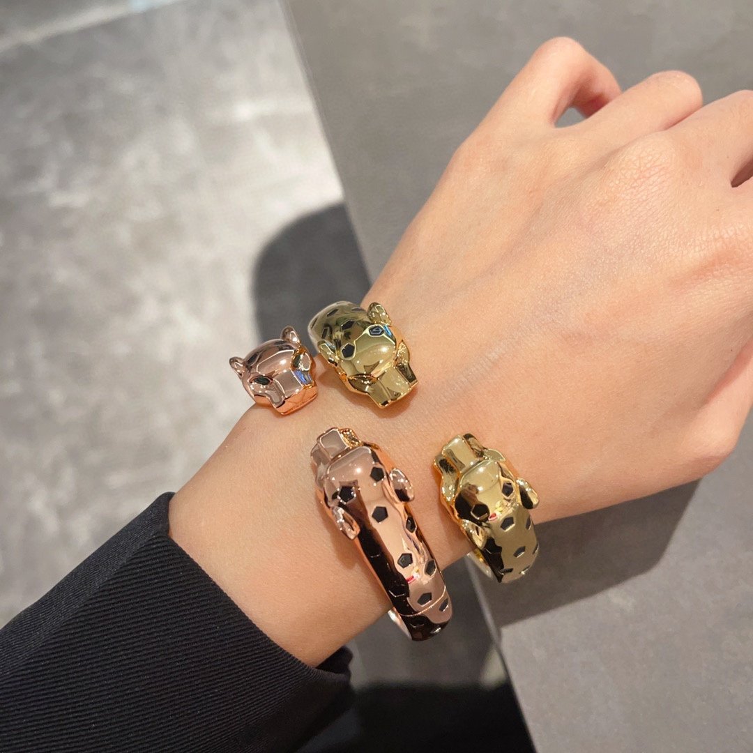 18K gold plated double-headed leopard ”panther de C@rt!er”. - Image 3