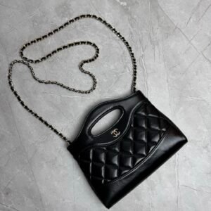 Alternative view of 31 Nano Shopping Bag crafted from quilted shiny calfskin leather.